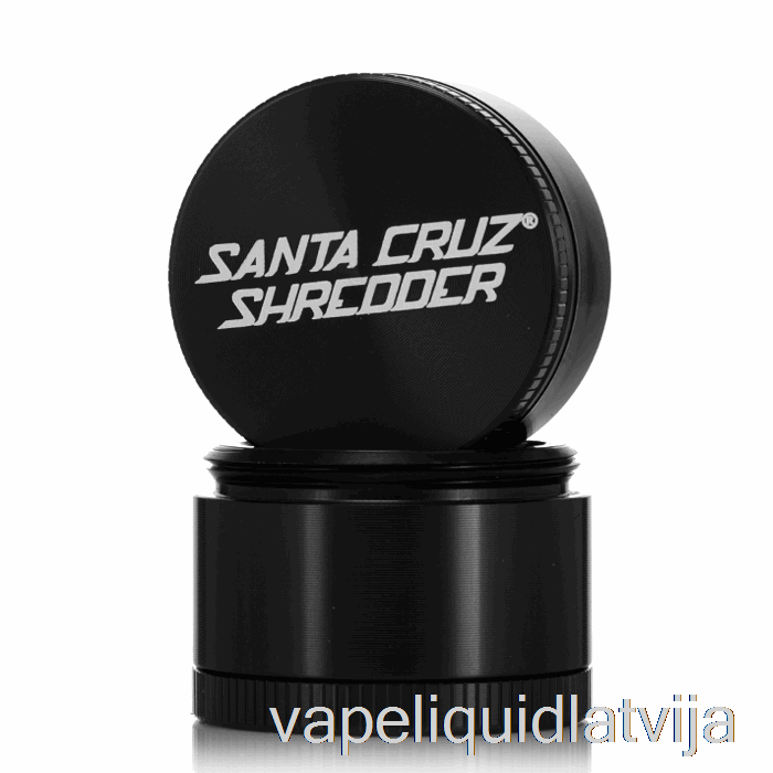 Santa Cruz Smalcinātājs 1,6 Collu Mazs 4-daļīgs Dzirnaviņas Melns (40mm) Vape šķidrums